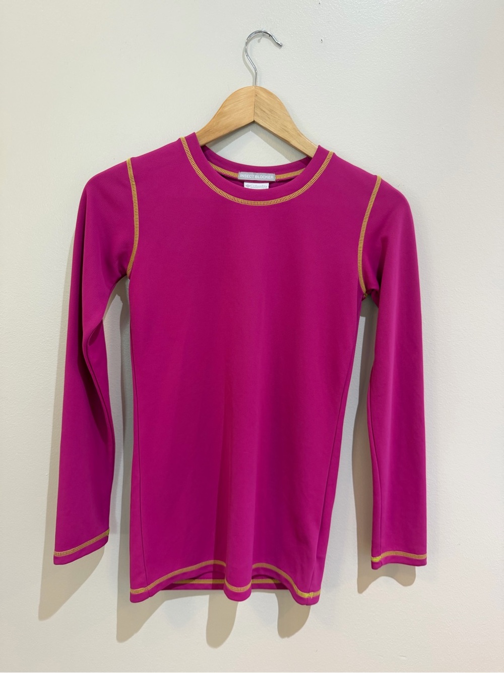 Columbia Women's Insect Blocker Long Sleeve pink Shirt hiking outdoor Size large